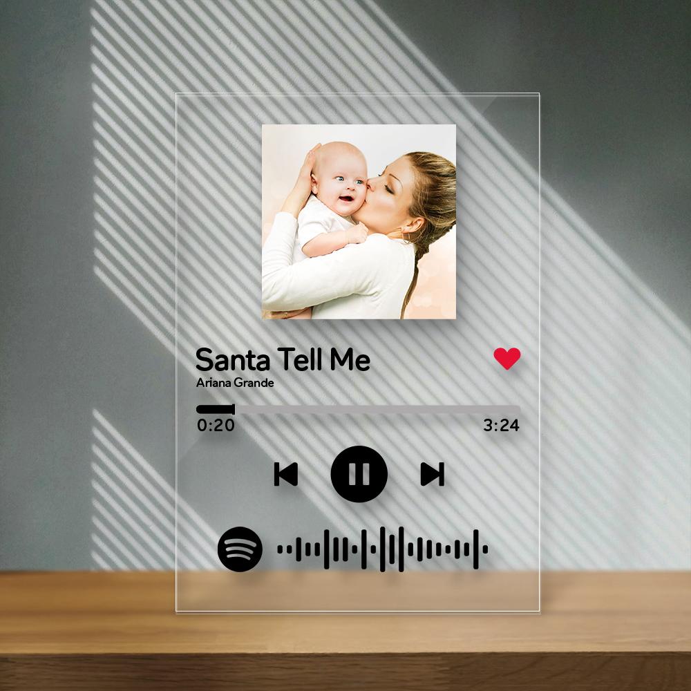 Mother's Day Gifts Personalized Spotify Code Music Plaque(4.7in x 7.1in ...