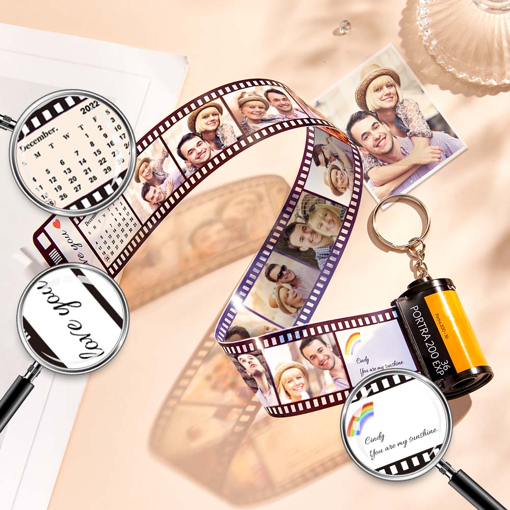 Custom Film Roll Keychain Basketball Sneaker Keychain Gifts for Him