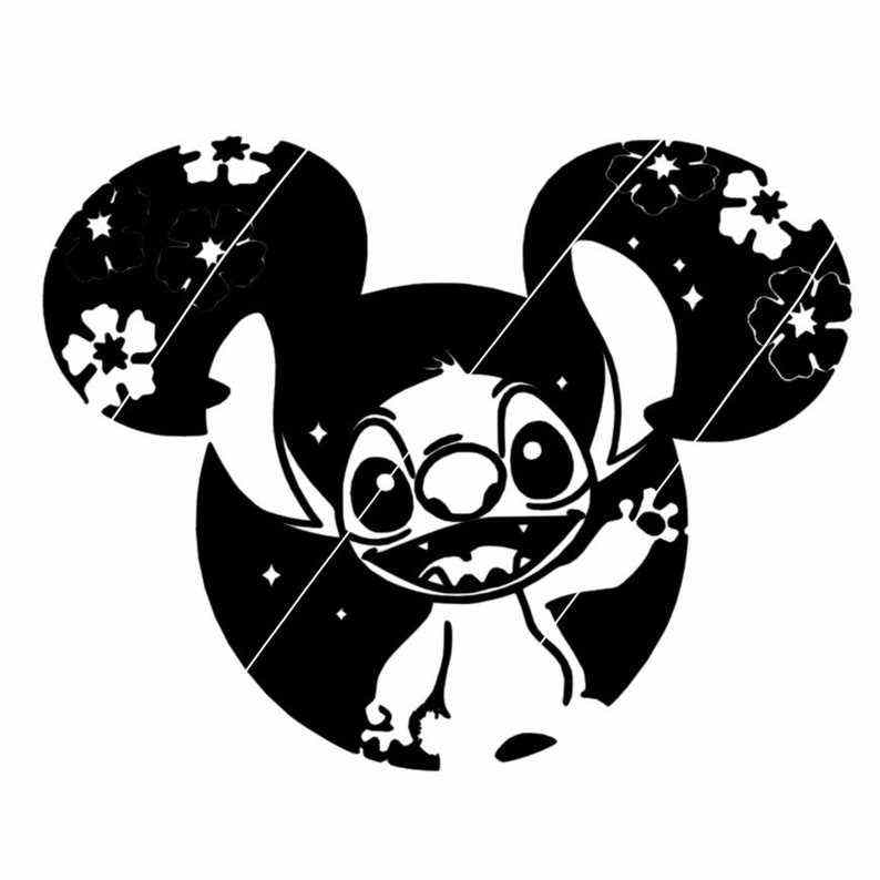 disney stitch silhouette