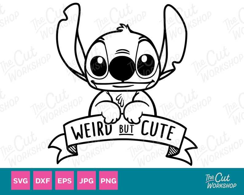 Buy Valentine's Day Stitch DXF, SVG, PNG Files Lilo & Stitch