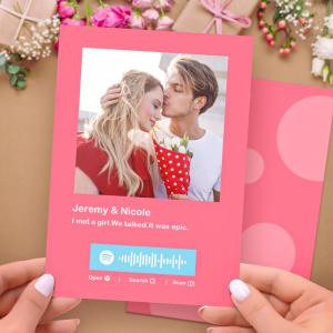 Custom Spotify Code Music Cards Multicolors Cards For Valentine's Day