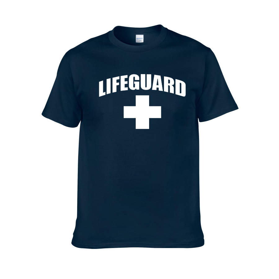 Blue 2025 lifeguard shirt