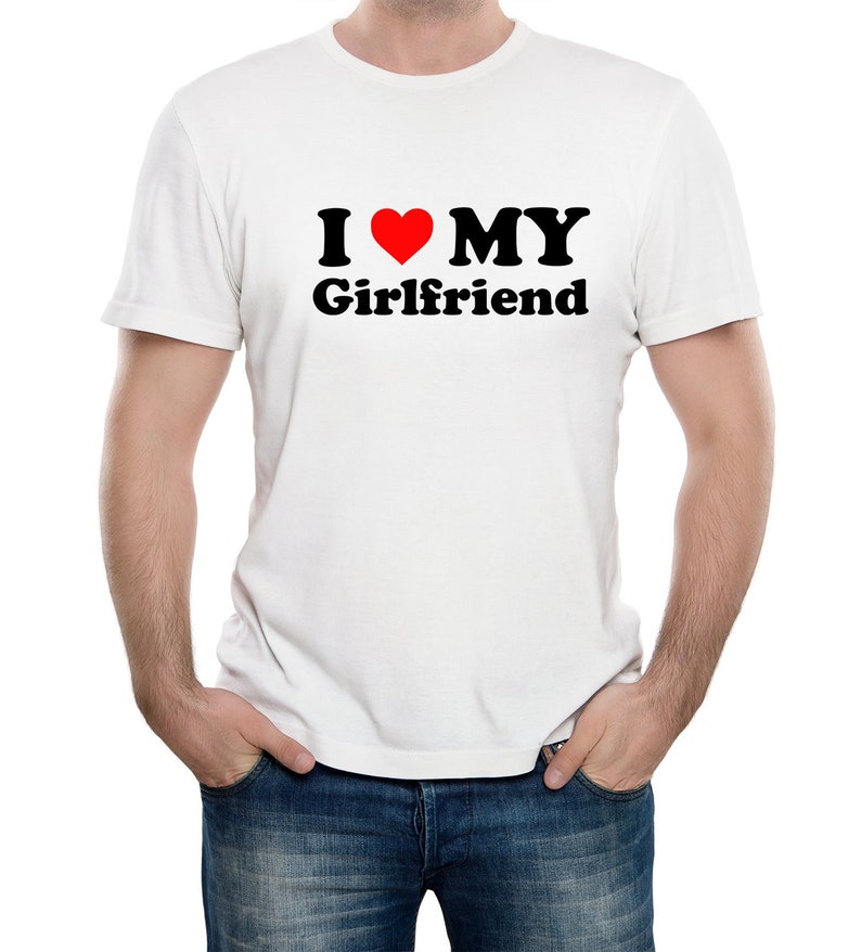 I Love My Girlfriend T Shirt camicia personalizzata I Heart My Girlfriend  T-Shirt stampata coppie a maniche corte san valentino top Tees - AliExpress