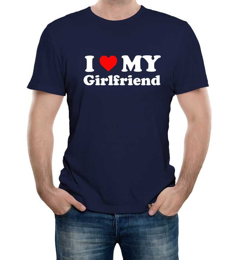 Custom I Love My Girlfriend I Heart My Girlfriend Gf T Shirt Unisex Jogger  By Cm-arts - Artistshot