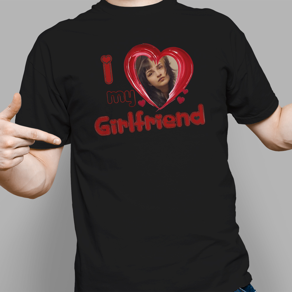 Custom I Love My Girlfriend Shirt Fleece Short By Faical - Artistshot