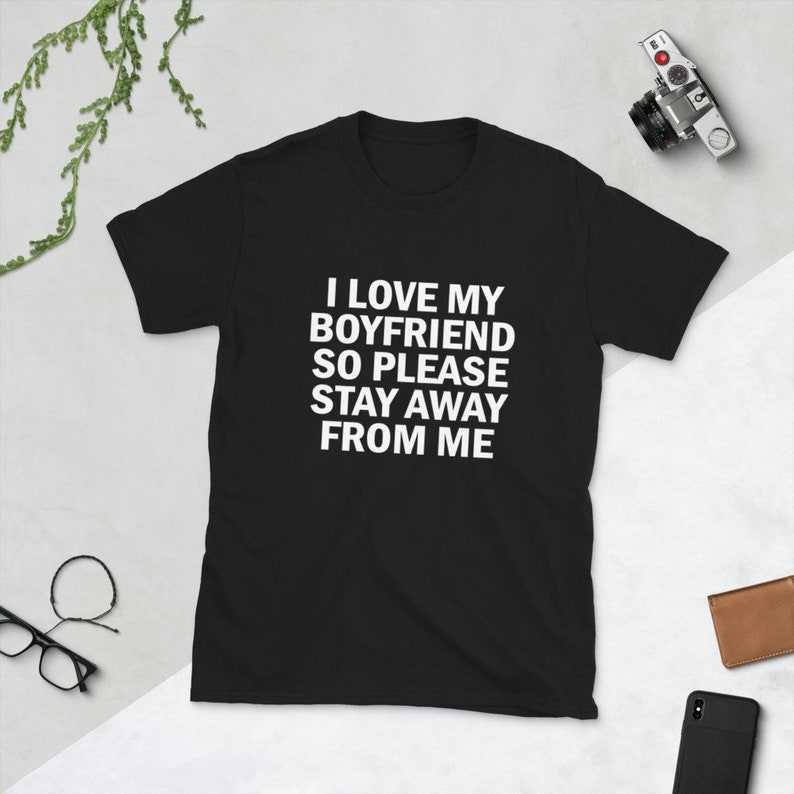 T shirt z twarzą - i love my Boyfriend