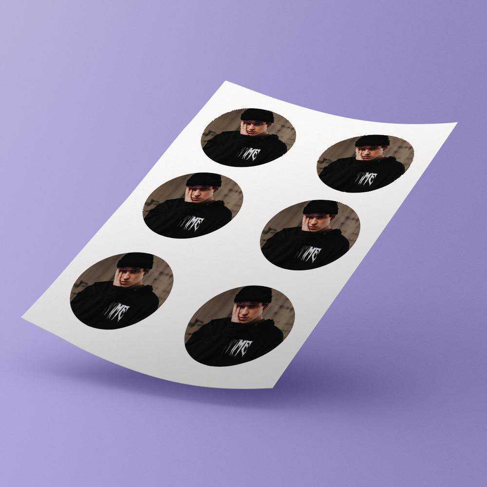 Jake Webber Round Stickers YouTuber Essential Decorative Stickers