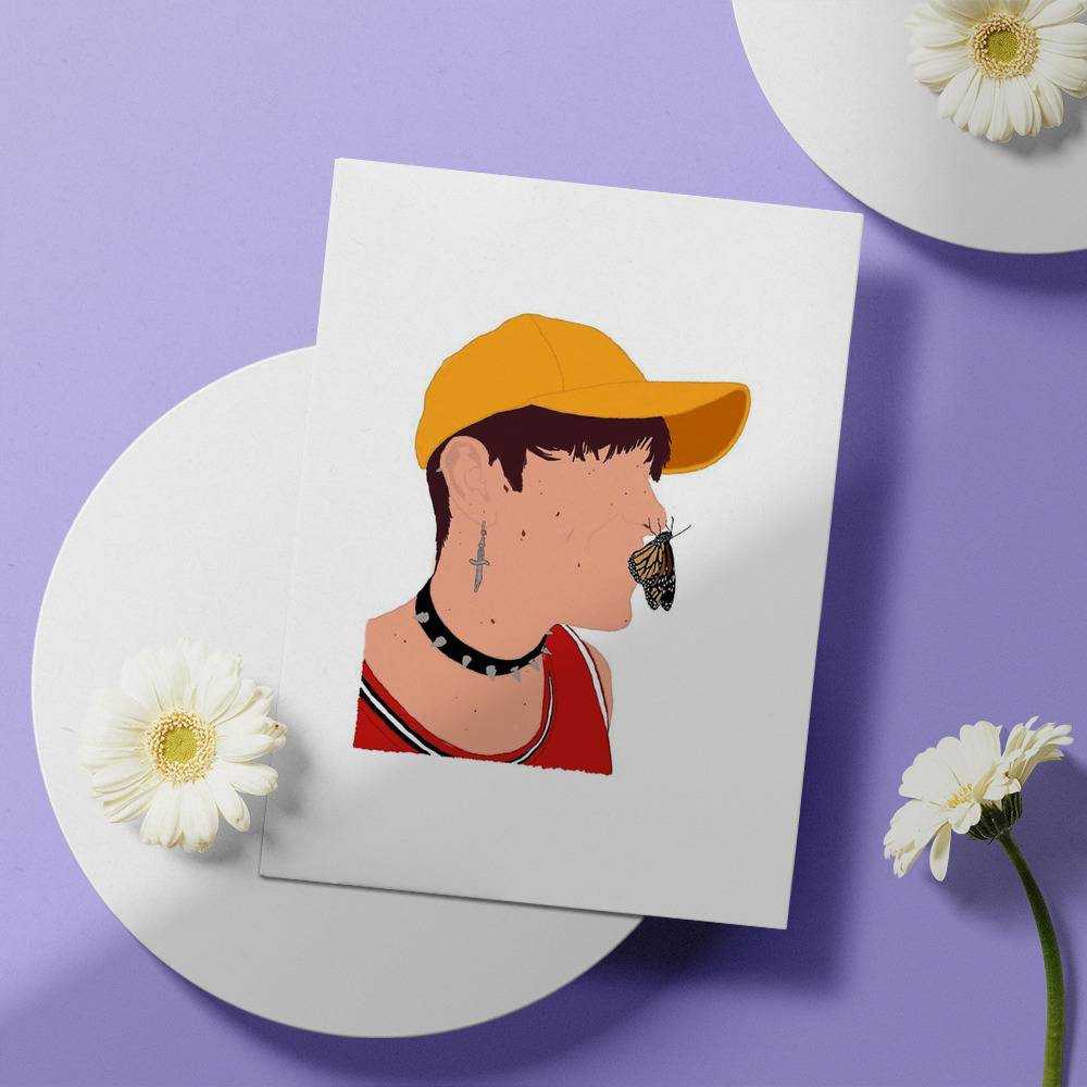 Jake Webber Greeting Card Jake Webber & Butterfly Greeting Card