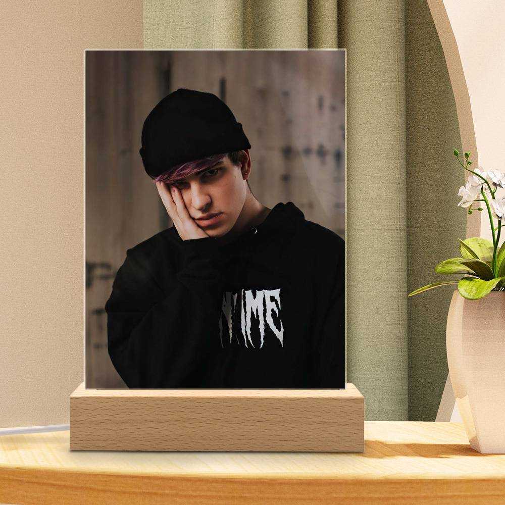 Jake Webber Lamp YouTuber Essential by Jake Webber Lamp with Wooden Base