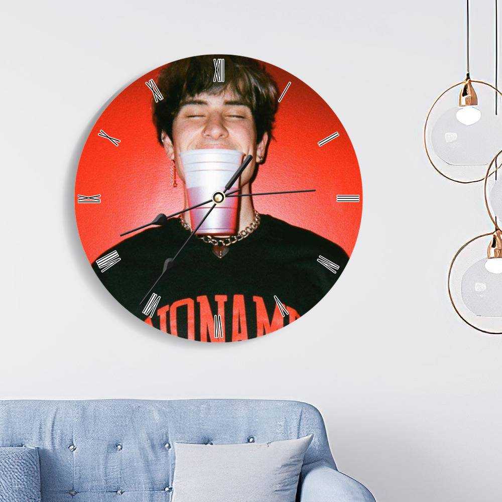 Jake Webber Round Wall Clock Home Decor Wall Clock Gifts for Jake Webber Fans Smiling Jake Webber Wall Clock