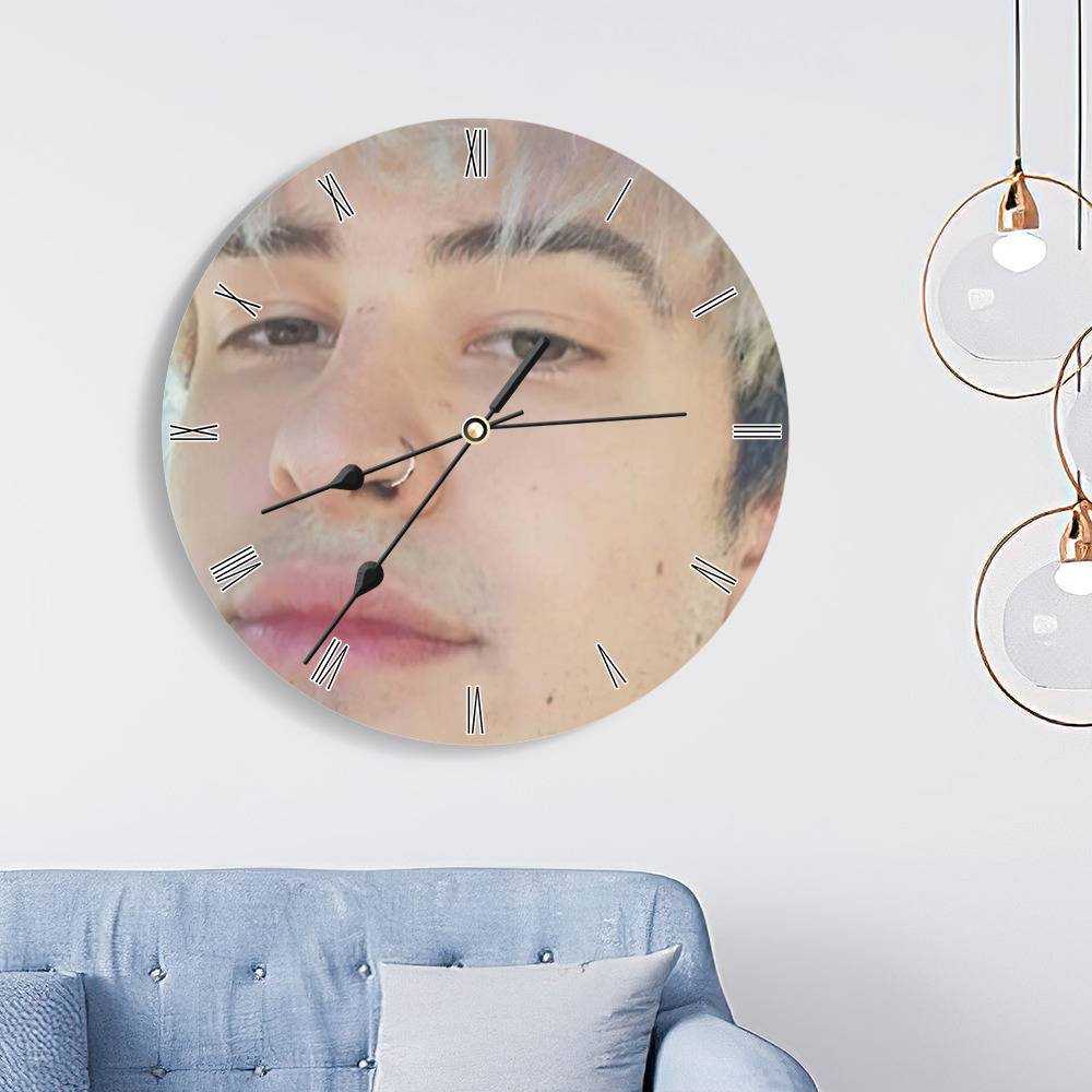 Jake Webber Round Wall Clock Home Decor Wall Clock Gifts for Jake Webber Fans Jake Webber Photo Wall Clock
