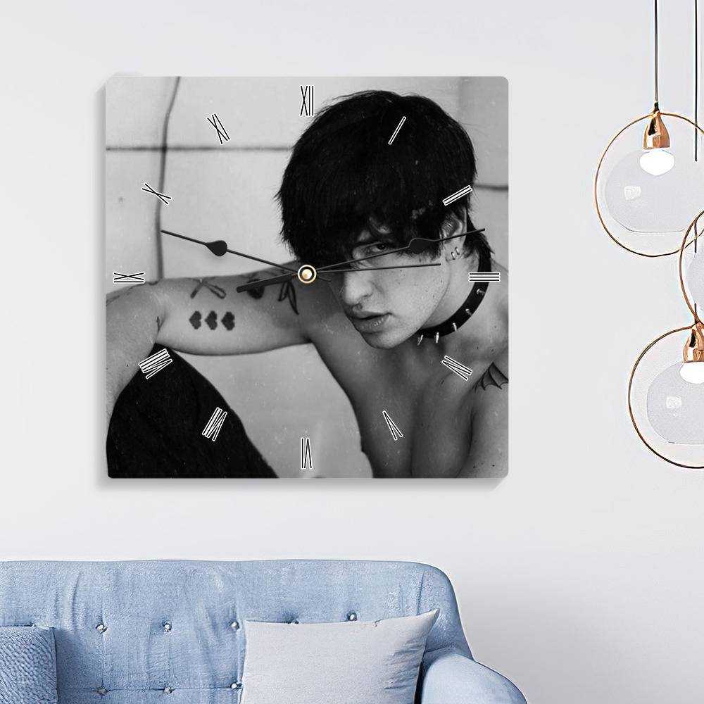 Jake Webber Square Wall Clock Home Decor Wall Clock Gifts for Jake Webber Fans Cool YouTuber Wall Clock