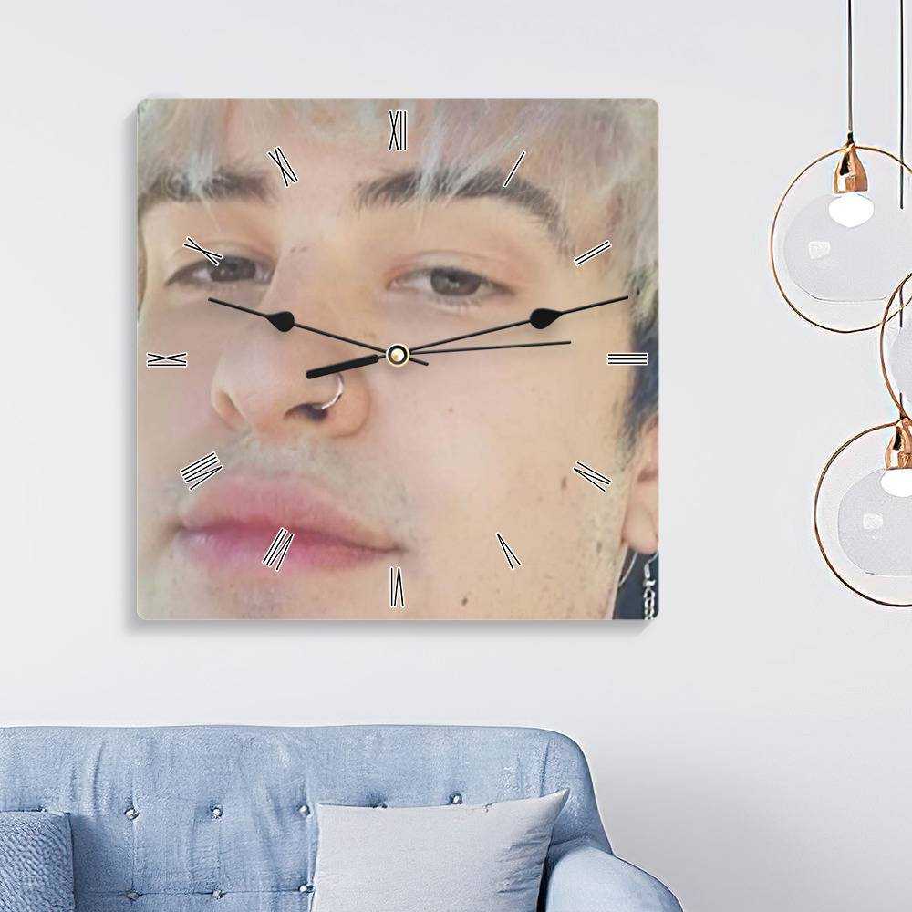 Jake Webber Square Wall Clock Home Decor Wall Clock Gifts for Jake Webber Fans Jake Webber Photo Wall Clock