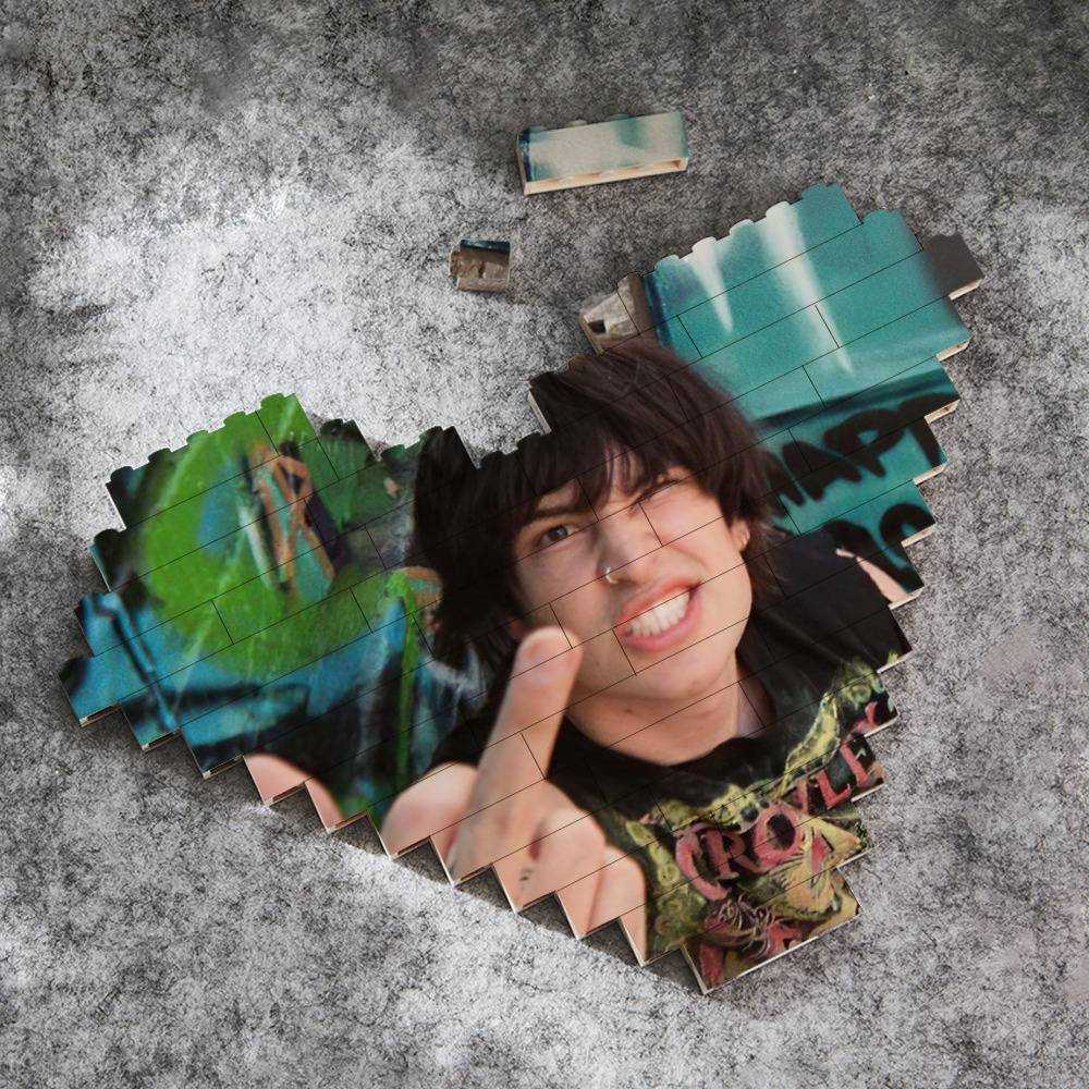 Jake Webber Heart Shape Building Blocks Jake Webber Flipping the Bird Building Blocks