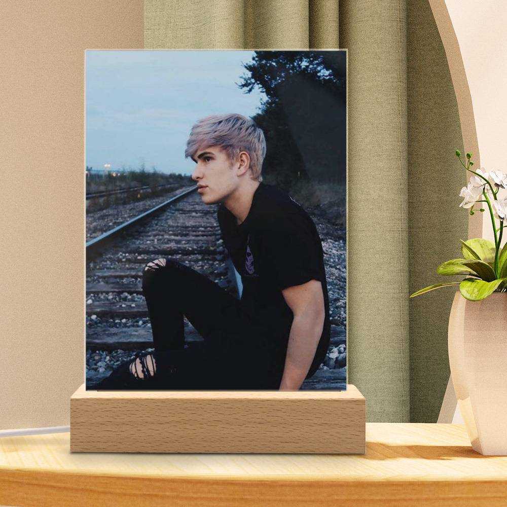 Jake Webber Lamp Classic Photo by Jake Webber Lamp with Wooden Base