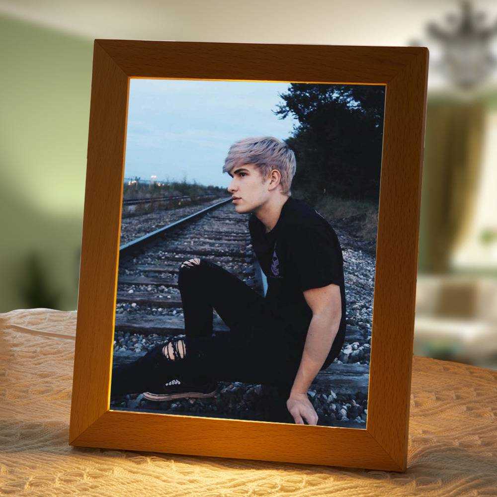 Jake Webber Lamp Classic Night Light Classic Photo by Jake Webber Lamp with Wooden Frame