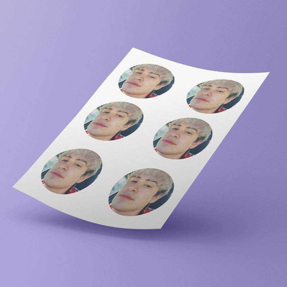 Jake Webber Round Stickers Jake Webber Photo Decorative Stickers