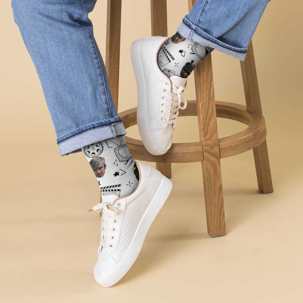 Jake Webber Socks Custom Photo Socks Film Socks White