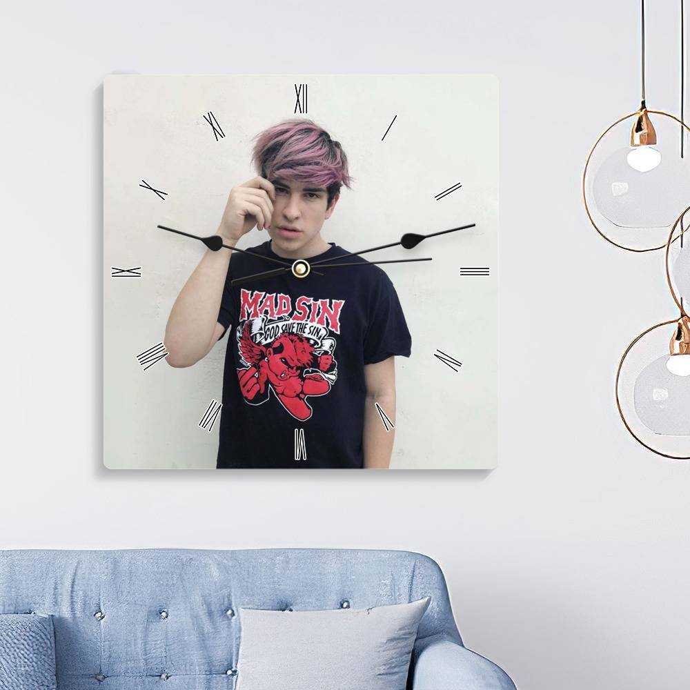 Jake Webber Square Wall Clock Home Decor Wall Clock Gifts for Jake Webber Fans Jake Webber Classic Wall Clock