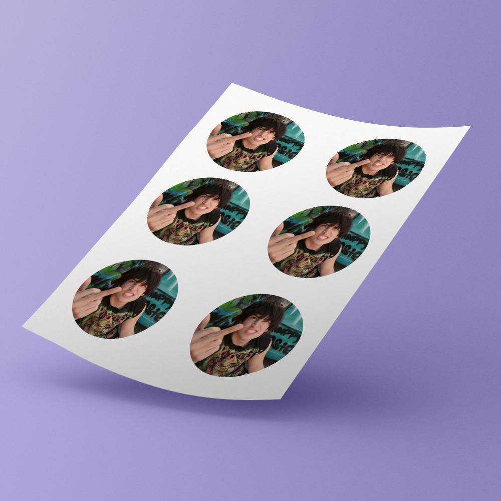 Jake Webber Round Stickers Jake Webber Flipping the Bird Decorative Stickers