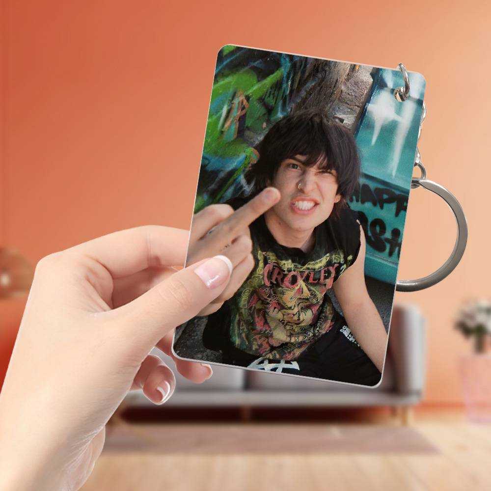 Jake Webber Keychain Jake Webber Flipping the Bird by Jake Webber Keychain