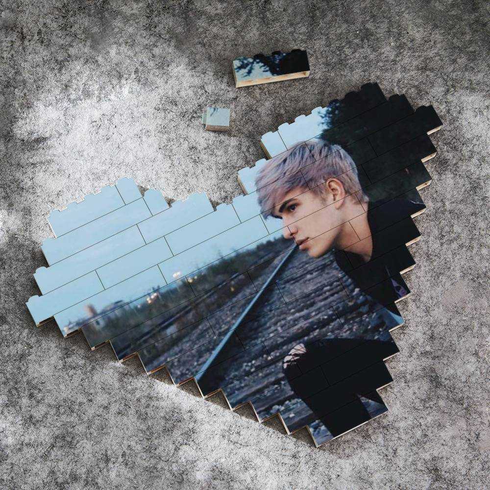 Jake Webber Heart Shape Building Blocks Classic Photo Building Blocks