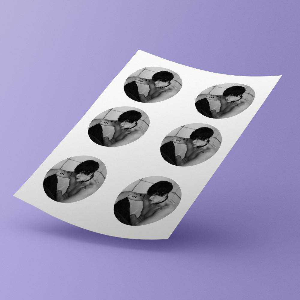 Jake Webber Round Stickers Cool YouTuber Decorative Stickers