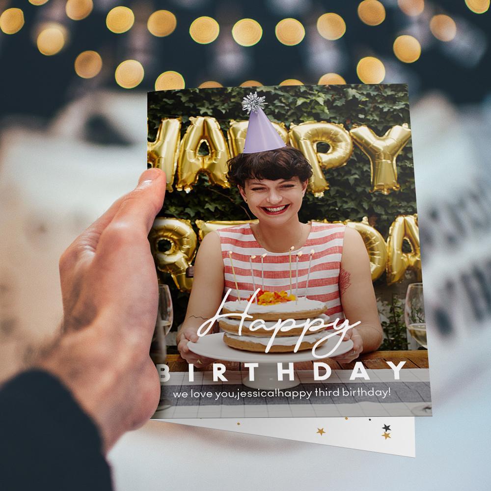Custom Birthday Greeting Card Happy Birthday Card for Kids And Adults ...