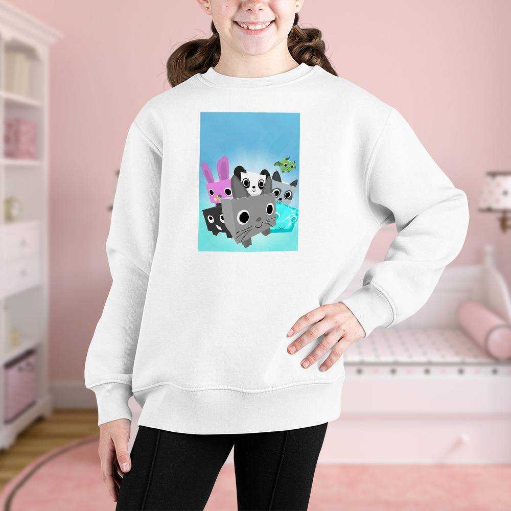 Pet Simulator X Merch Cute 3D Hoodie Sweatshirt Oversized Women men Kids  Pullovers 