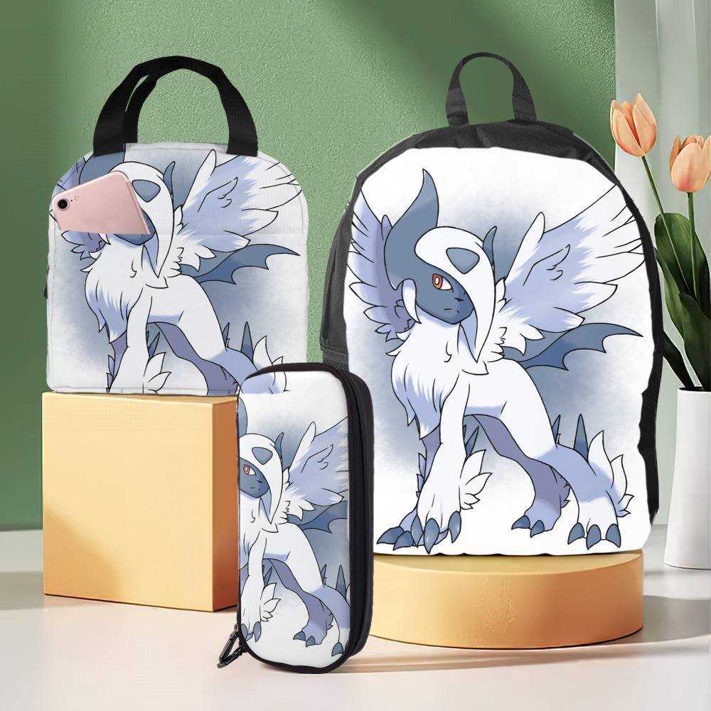 Kids Pokemon Backpack with Lunch Box and with Pencil Box