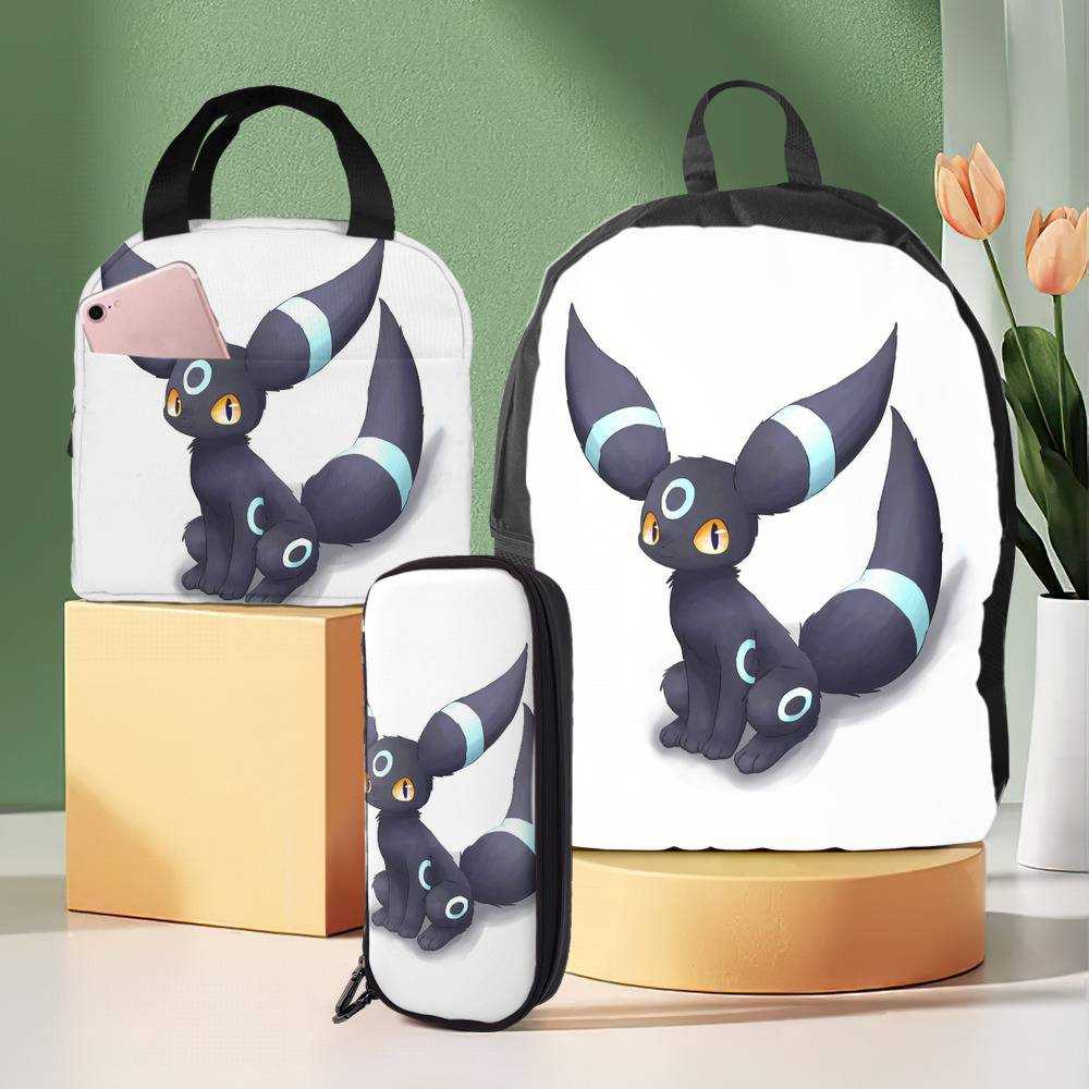 Pokemon School Backpack Umbreon Moleto Kids Bookbag Shoulder Bag Lunch –  ILYBAG