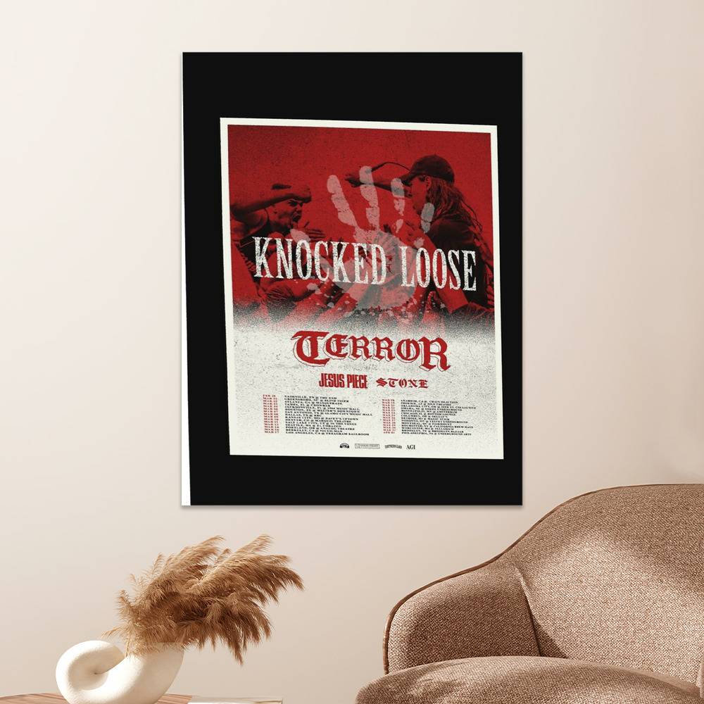 Knocked Loose Merch Poster Art Wall Poster Sticky Poster Gift For