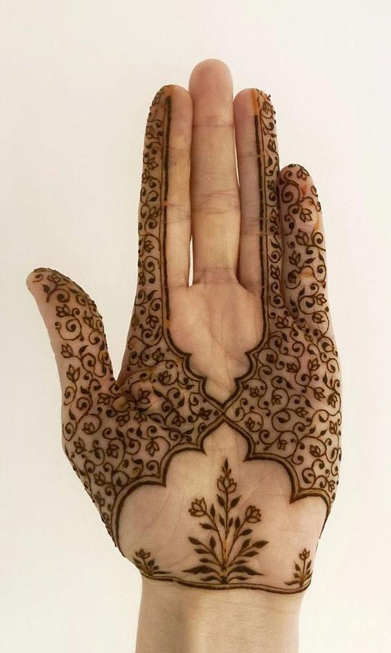 Arabic Mehndi Design, Fine lines Arabic Mehndi Design