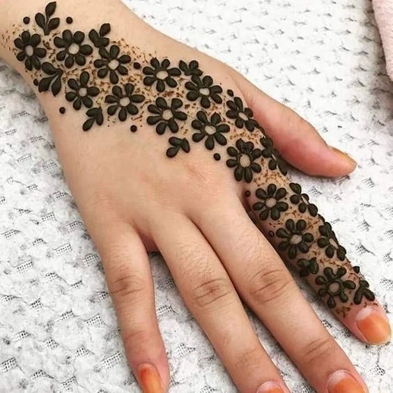 Floral Arabic Mehndi Designs