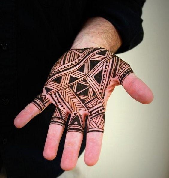 Men Mehndi Design Simple