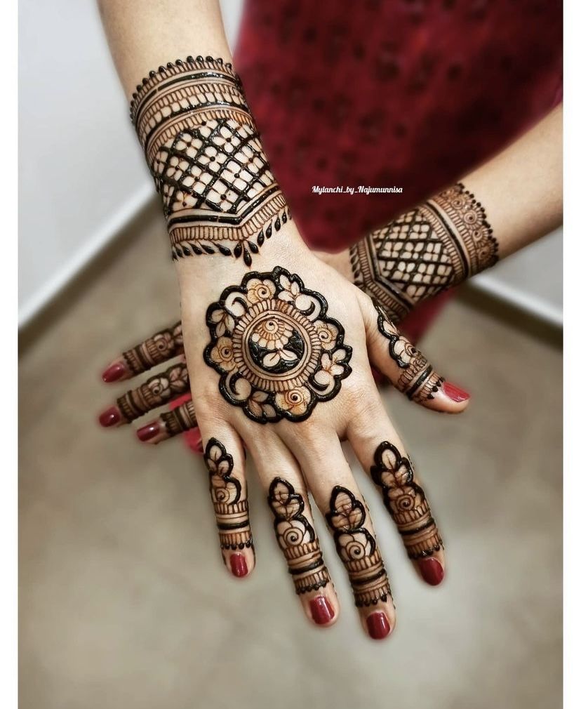 Marriage Mehndi Designs Simple