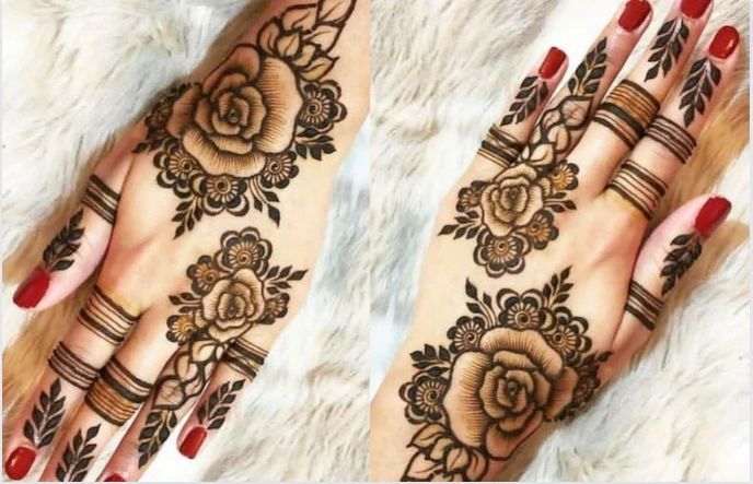 Arabic Rose Mehndi Design