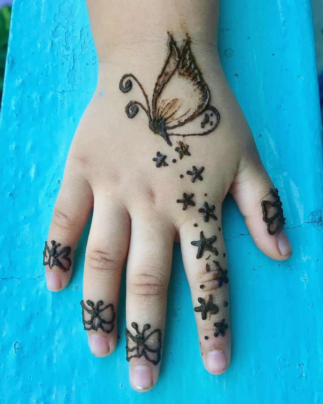 Mehndi Design For Baby Girl Simple