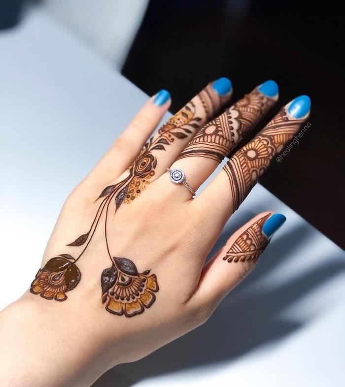 Simple Pakistani Mehndi Design