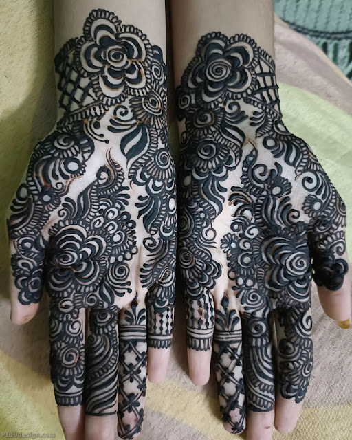 back hand mehndi design, khafif mehndi design back hand