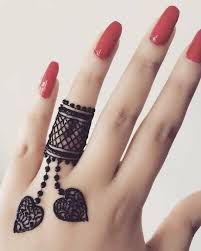 Finger Mehndi Design, Ring Finger Mehndi Design