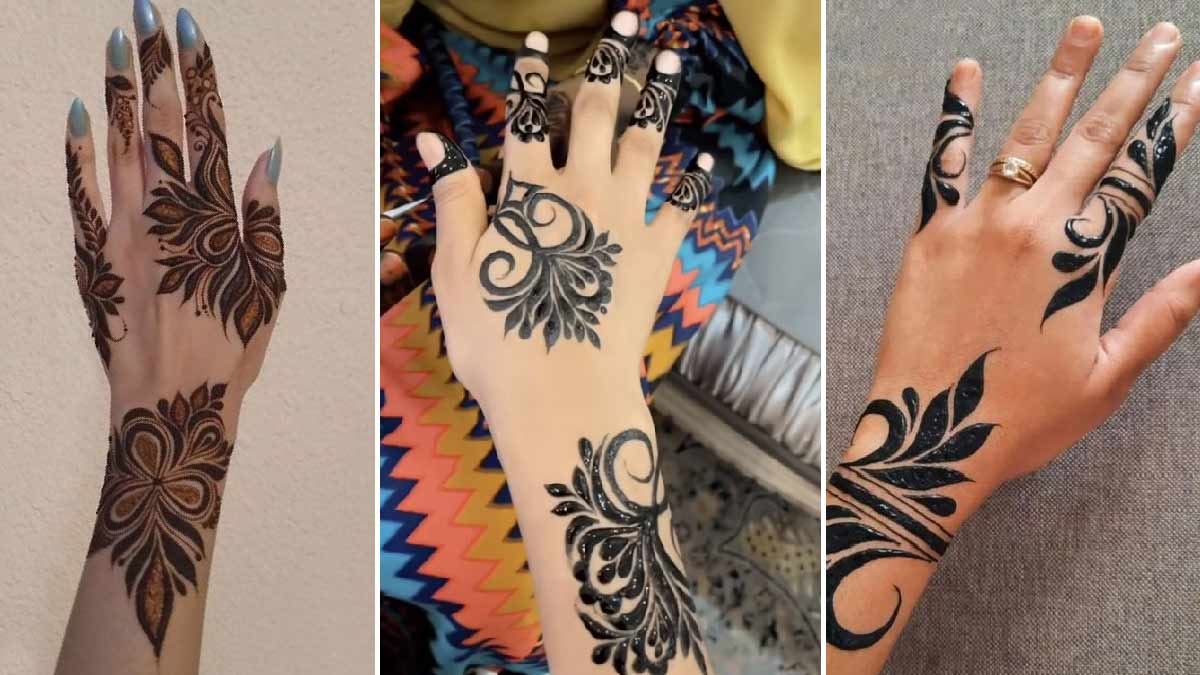 Simple Modern Mehndi Design