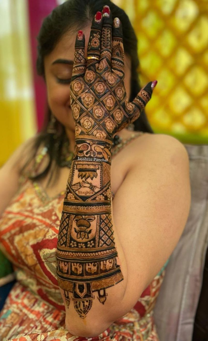 Full Hand Mehndi Design, Stylish Full Hand Mehndi Design 44