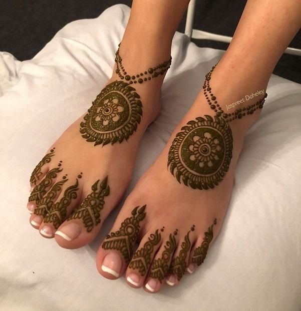 Foot Mehndi Design, Feet Mehndi Design 9