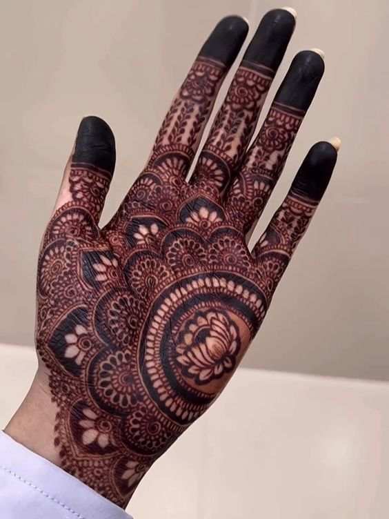 Front Hand Simple Mehndi Design, Front Hand Mehndi Design 87