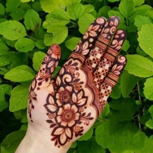 Front Hand Simple Mehndi Design, Front Hand Mehndi Design 22