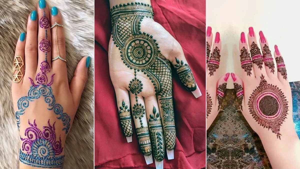 Back Hand Mehndi Design, Stylish Back Hand Mehndi Designs 109