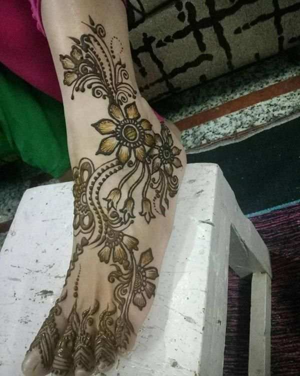Foot Mehndi Design, Feet Mehndi Design 109