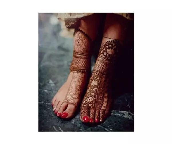Leg Mehndi Design, Stylish Leg Mehndi Design 41