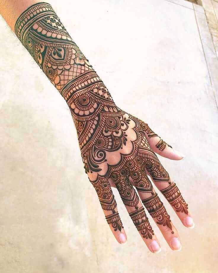 Full Hand Mehndi Design, Stylish Full Hand Mehndi Design 54